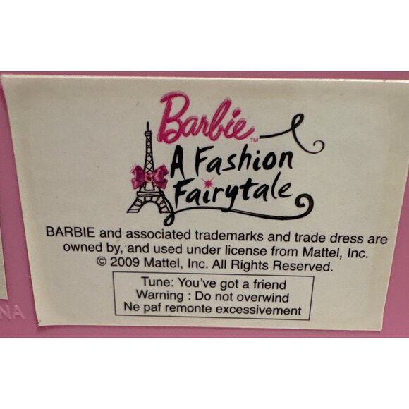 Barbie Wardrobe A Fashion Fairytale Je Taime Paris Jewelry Box - Picture 9 of 14